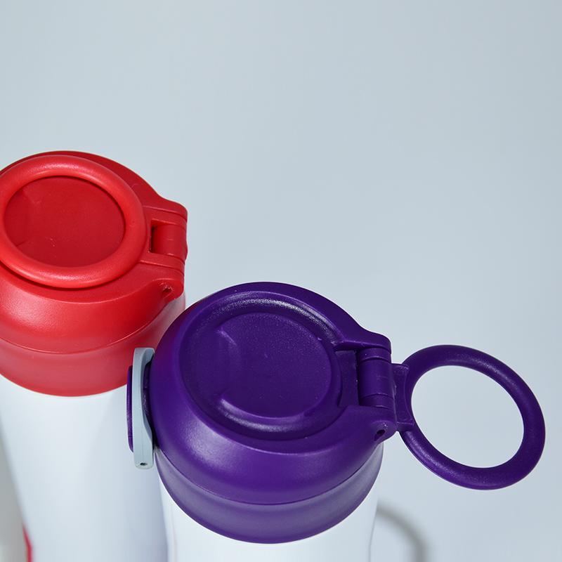 12oz Blank Sublimation Sippy Cup Straight Stainless Drinking Tumbler Sport Water Bottles with Handle