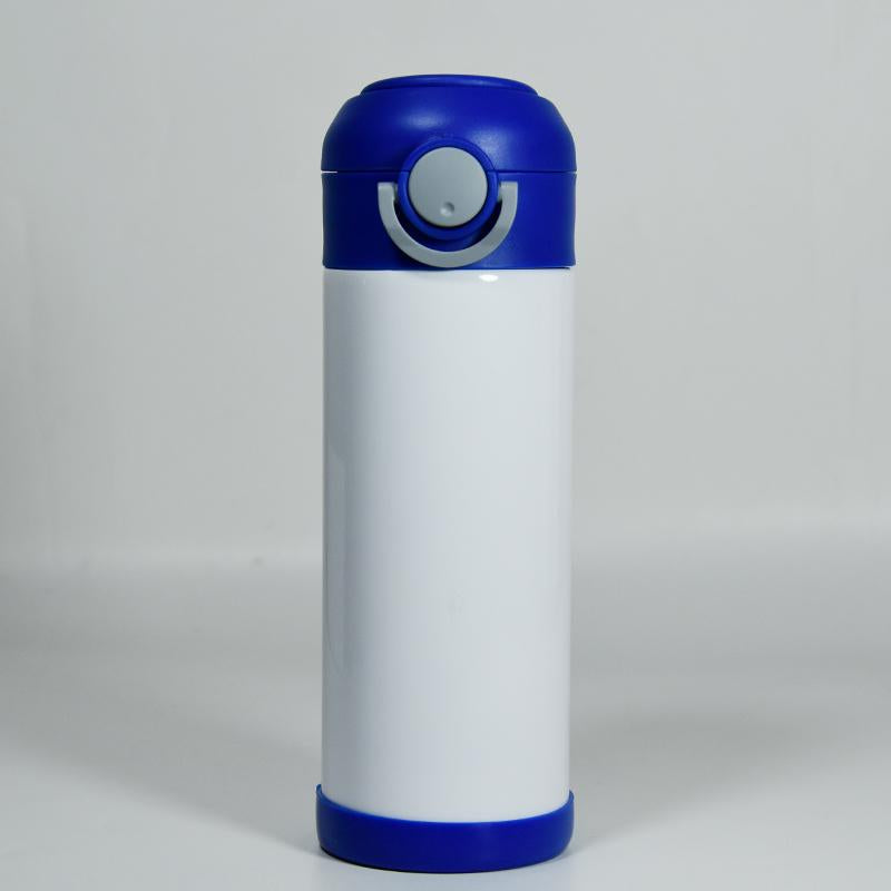 12oz Blank Sublimation Sippy Cup Straight Stainless Drinking Tumbler Sport Water Bottles with Handle