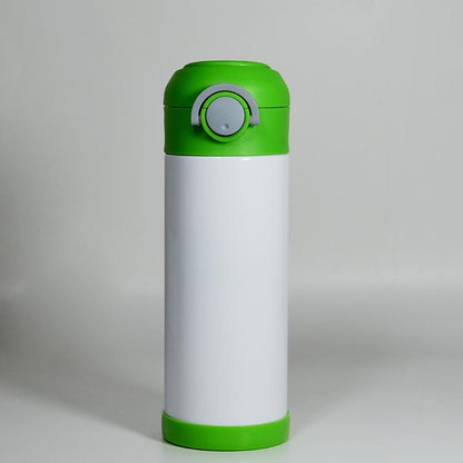 12oz Blank Sublimation Sippy Cup Straight Stainless Drinking Tumbler Sport Water Bottles with Handle
